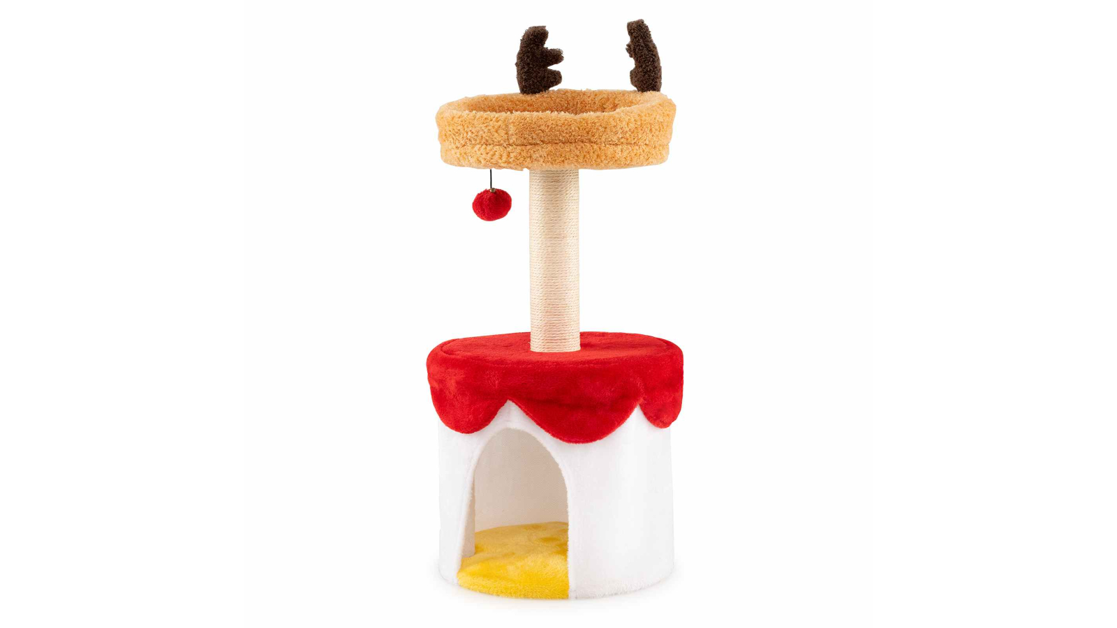Costway Modern Christmas Cat Tree/Tower Scratcher with Perch - 80cm