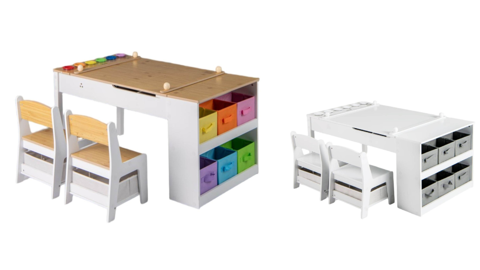 Costway Art Table and Chair Set with Lifting Tabletop