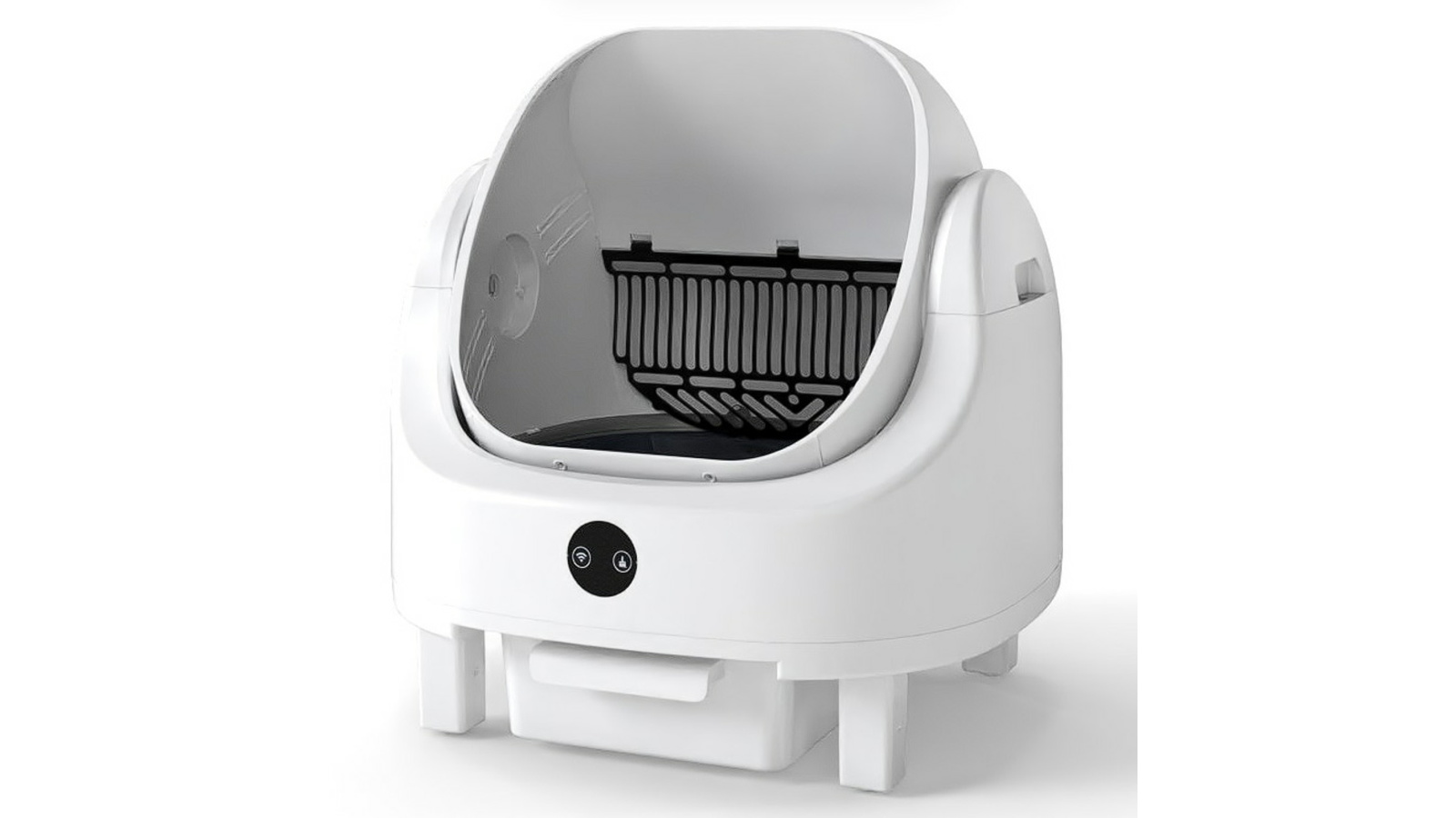 Costway Large Capacity Automatic Self-Cleaning Open-Top Cat Litter Box with APP Control and Trash Bags