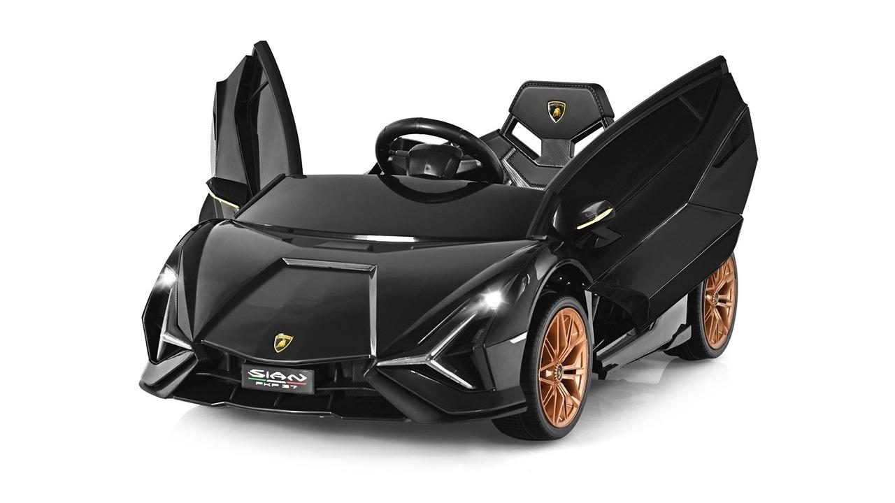 Costway Licensed Lamborghini Ride-on Car with Remote, MP3, Horn - Black