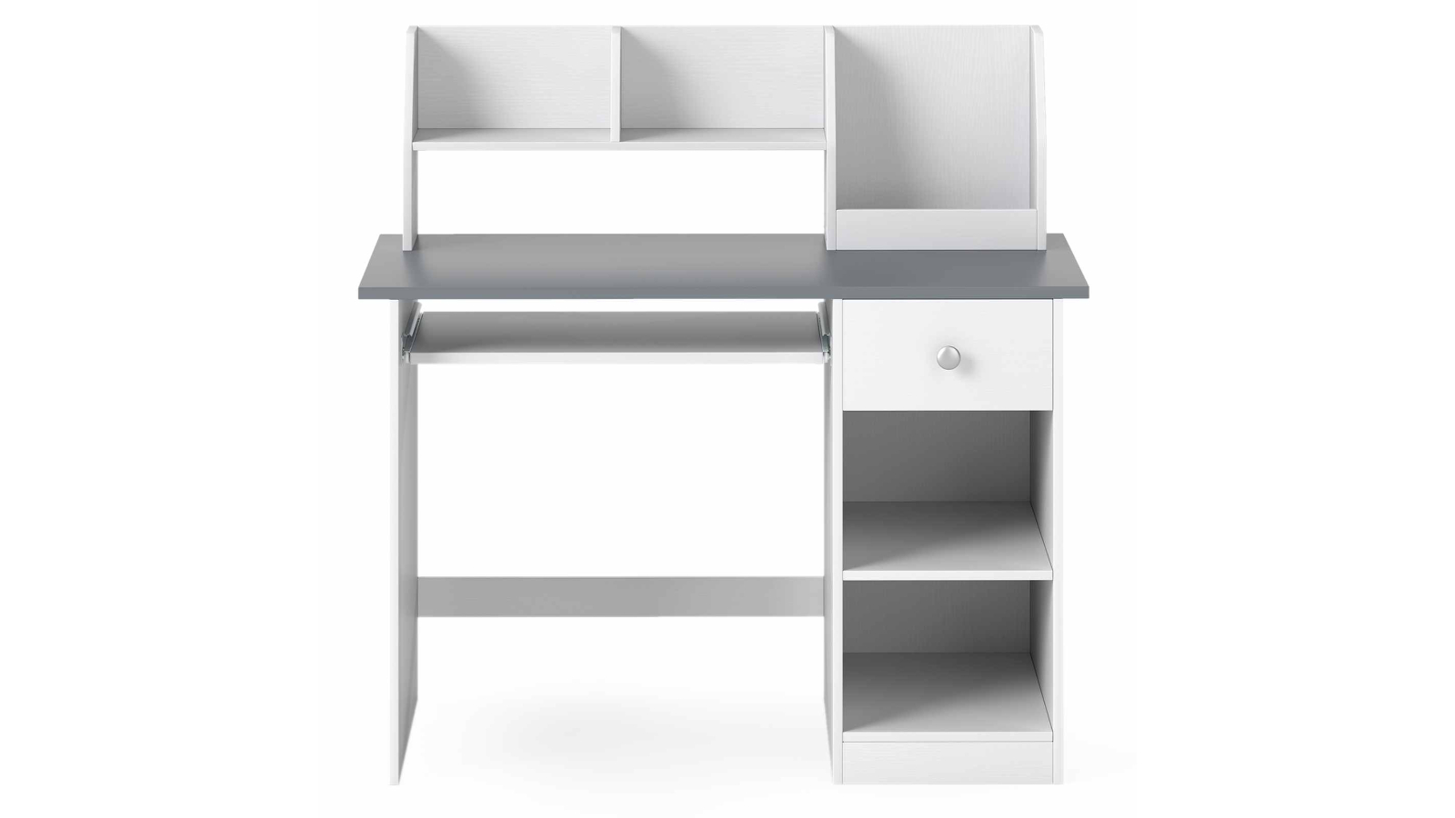 Costway Grey Kids Study Desk with Drawer