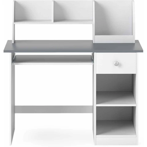 Costway Grey Kids Study Desk with Drawer