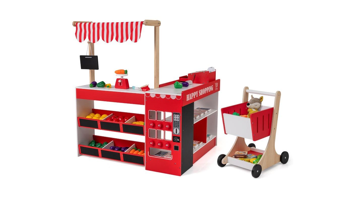 Costway Supermarket Playset - Red
