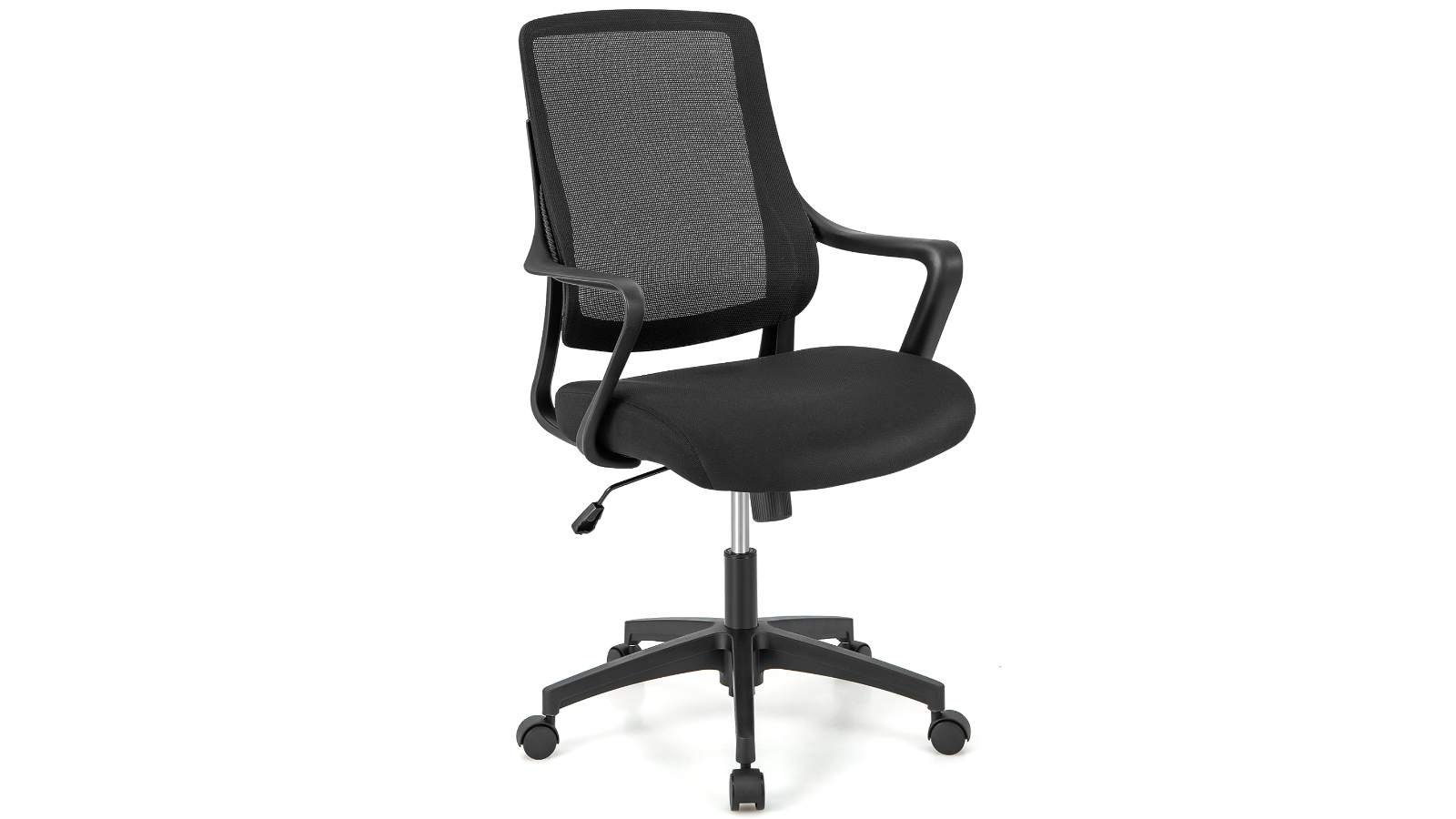 Costway Adjustable Mesh Mid Back Ergonomic Office Chair - Black