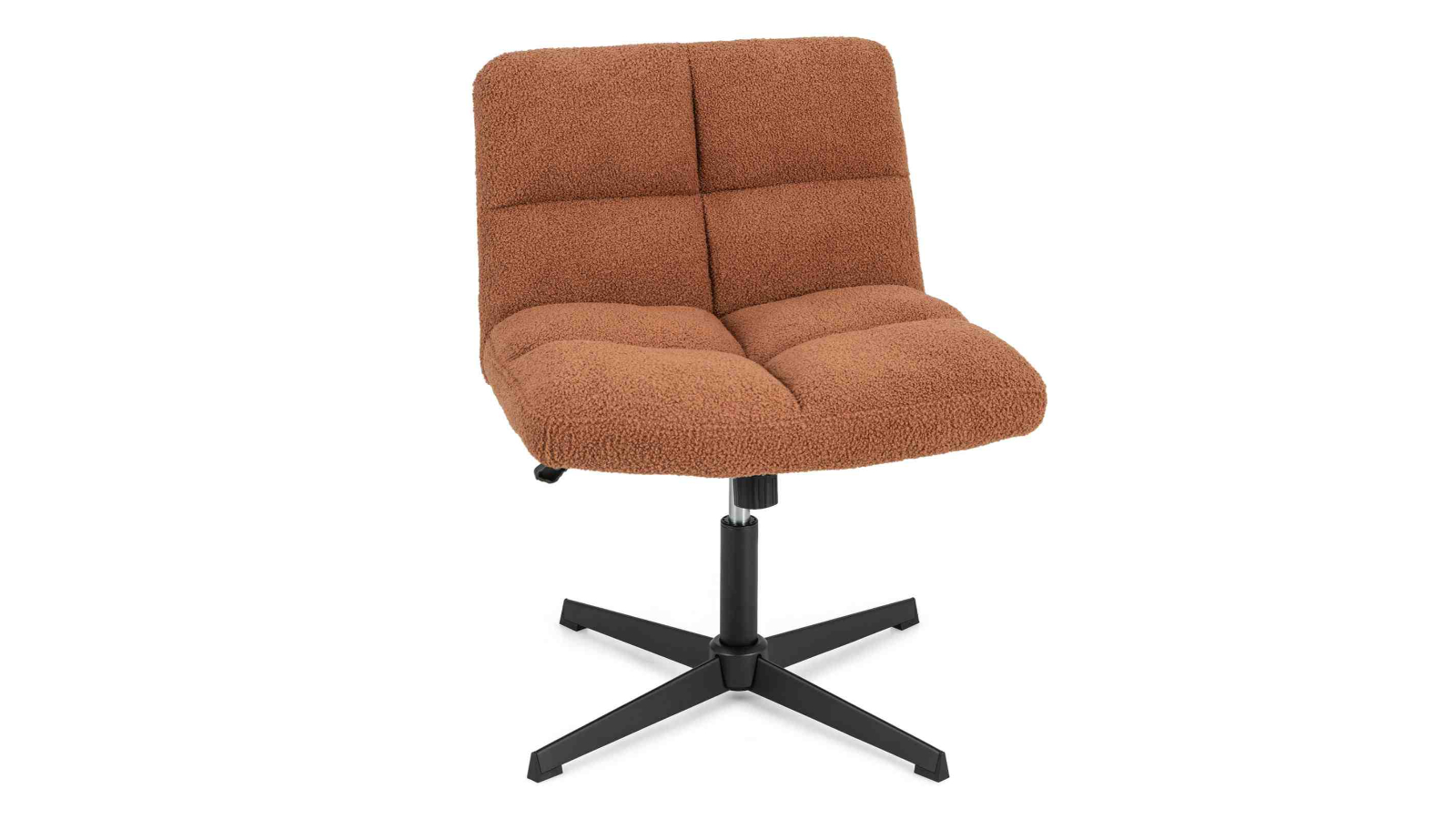 Costway Ultra Soft Upholstered Lamb Fleece Office Chair