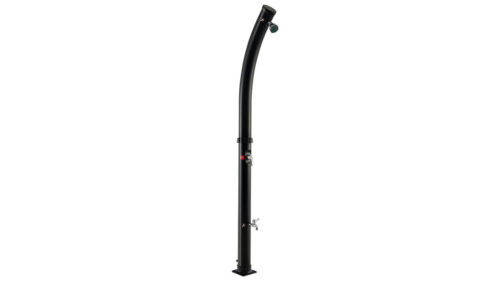Costway 20 Litre Outdoor Solar Heated Shower with Adjustable Head and Foot Tap Spigot
