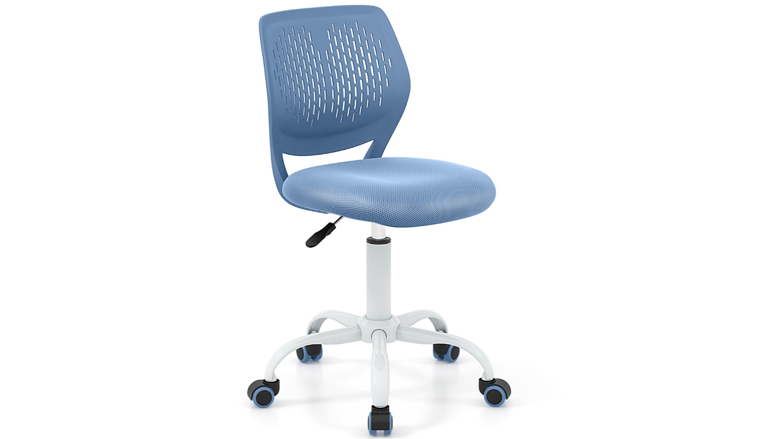 Costway Ergonomic Kids Swivel Chair with Adjustable Height - Blue