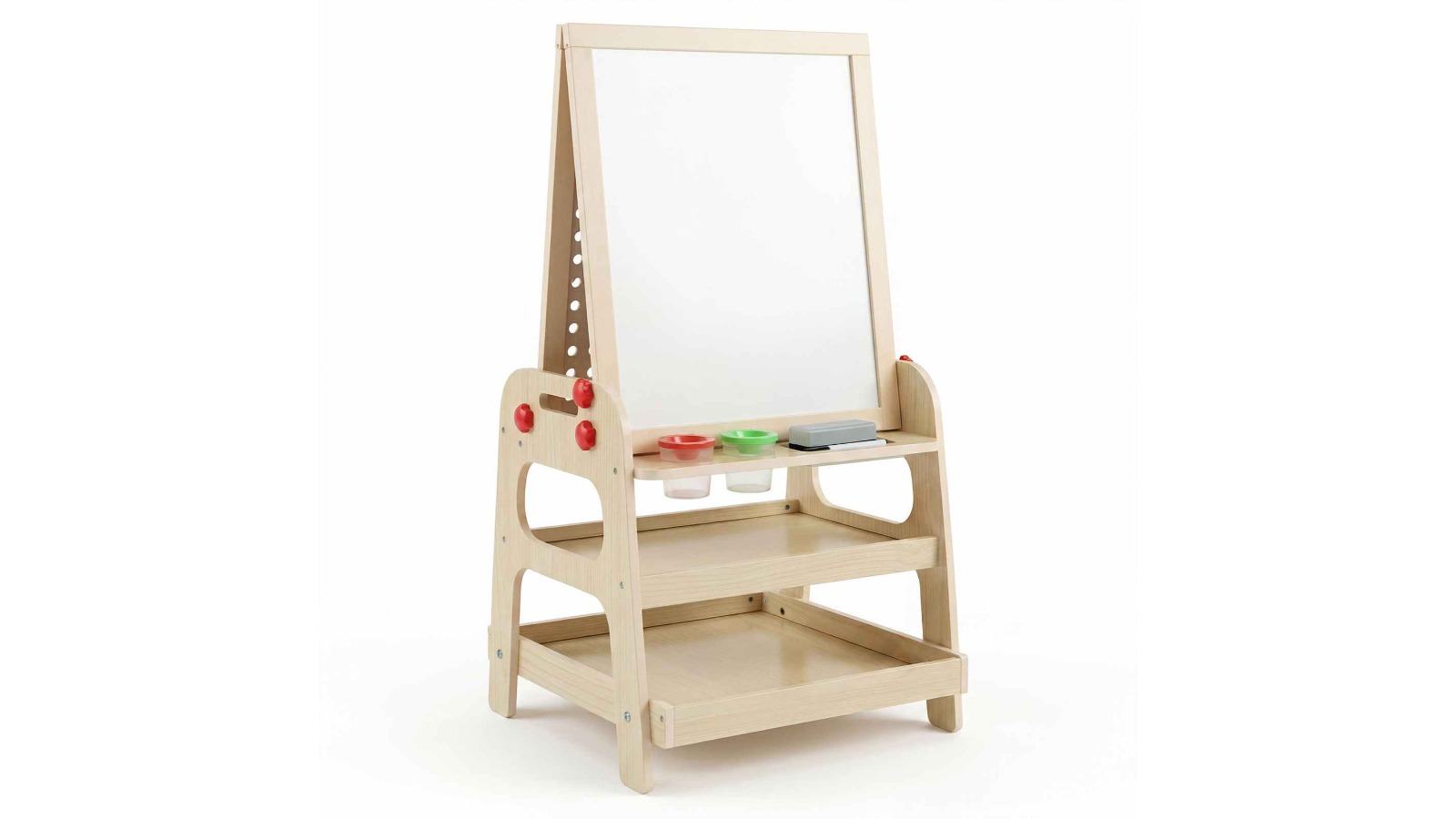 Costway 2-in-1 Wood Mag Whiteboard Art Easel