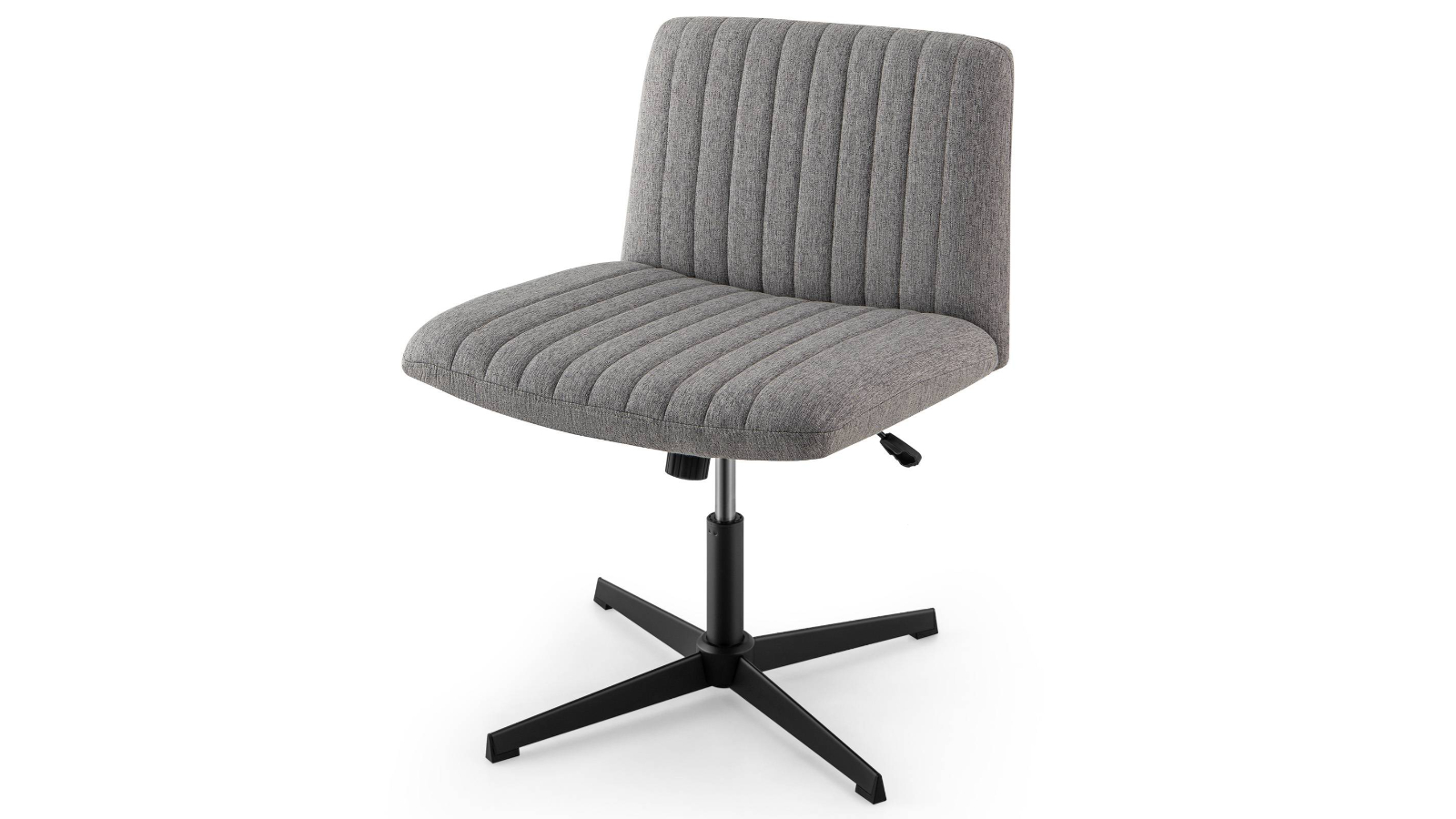 Costway Reclining Swivel Office Chair with Cushion - Grey