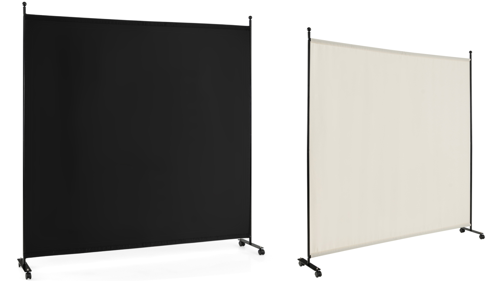 Costway Single-Panel Mobile Room Divider Privacy Screen Partition Stand