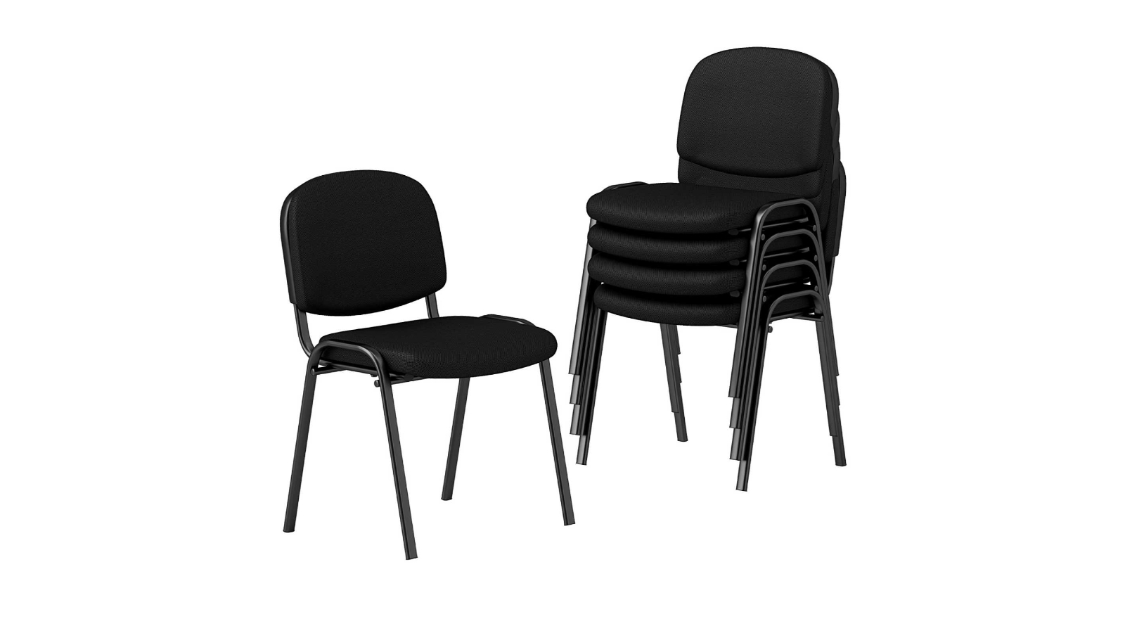 Costway 5 Piece Stackable Office Chair