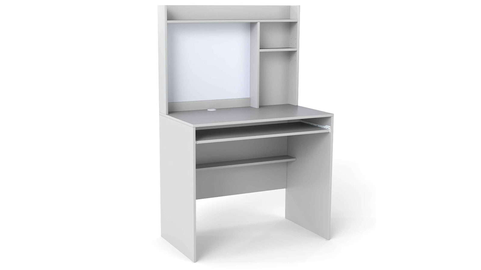 Costway Computer Desk with Bulletin Board - Grey
