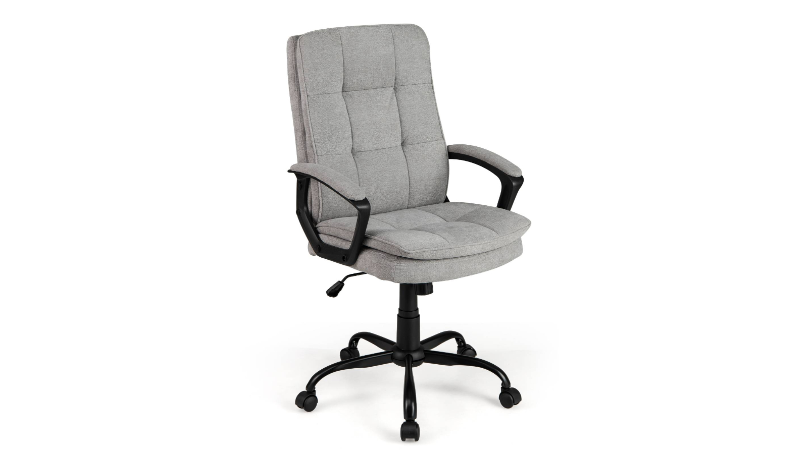 Costway Upholstered Adjustable Ergonomic Office Chair