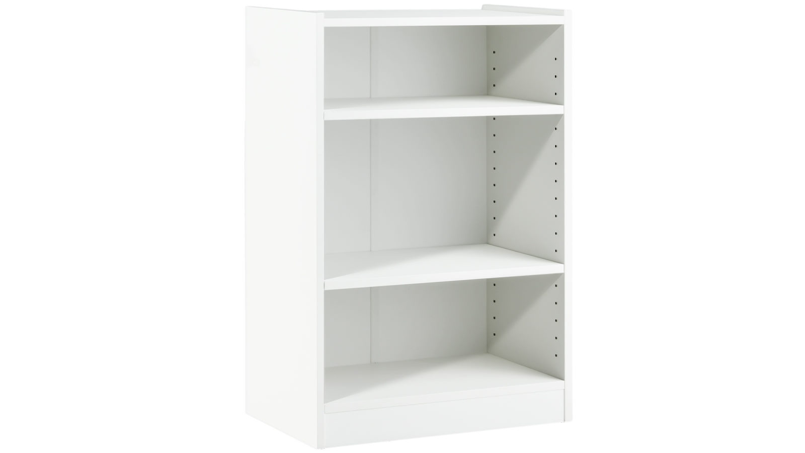 Costway 3-Tier Display Bookshelf with Adjustable Shelves Storage Cabinet - White