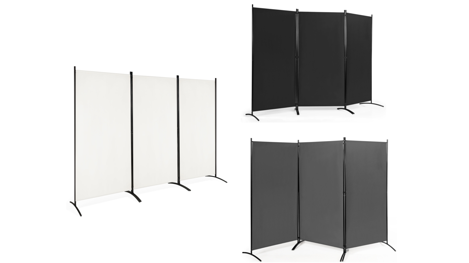 Costway 3-Panel Folding Room Divider Privacy Screen Partition