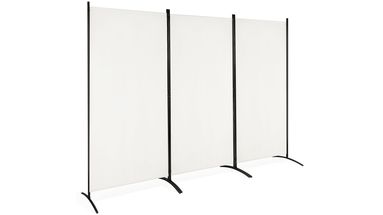 Costway 3-Panel Folding Room Divider Privacy Screen Partition - White