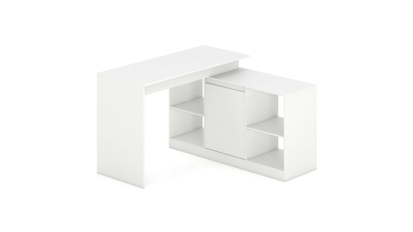 Costway L-Shaped Reversible Computer Desk