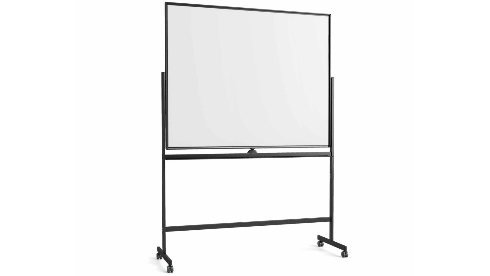 Costway 150 x 120cm Double-Sided Dry-Erase Mobile Whiteboard with Stand and Markers