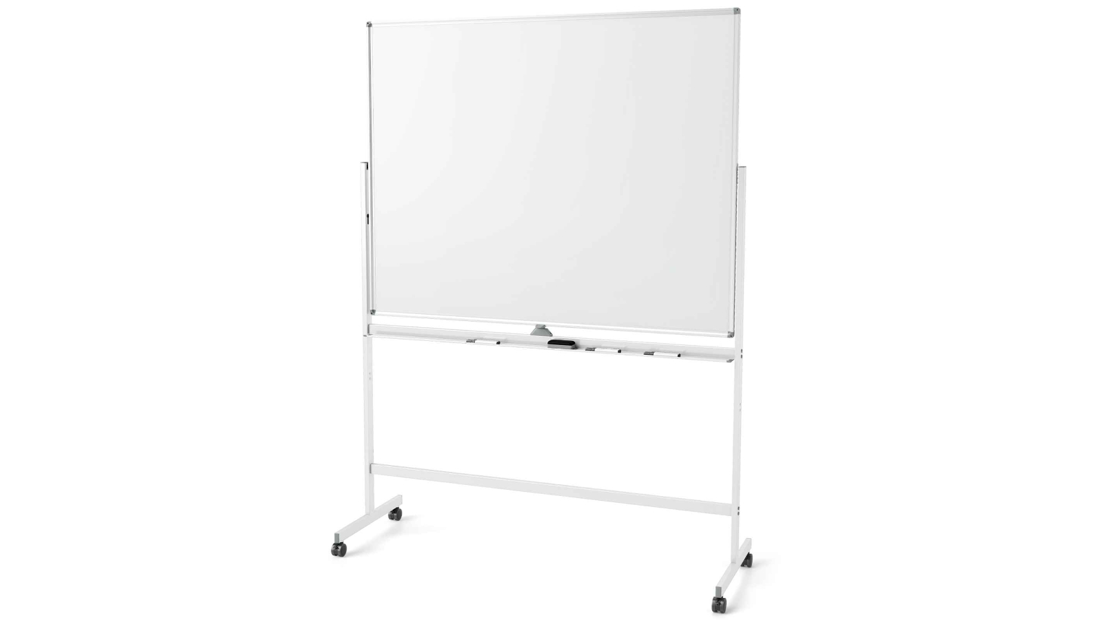Costway Aluminum Frame 360 Mobile Double-Sided Whiteboard with Stand - 1.5 x 1.2metre