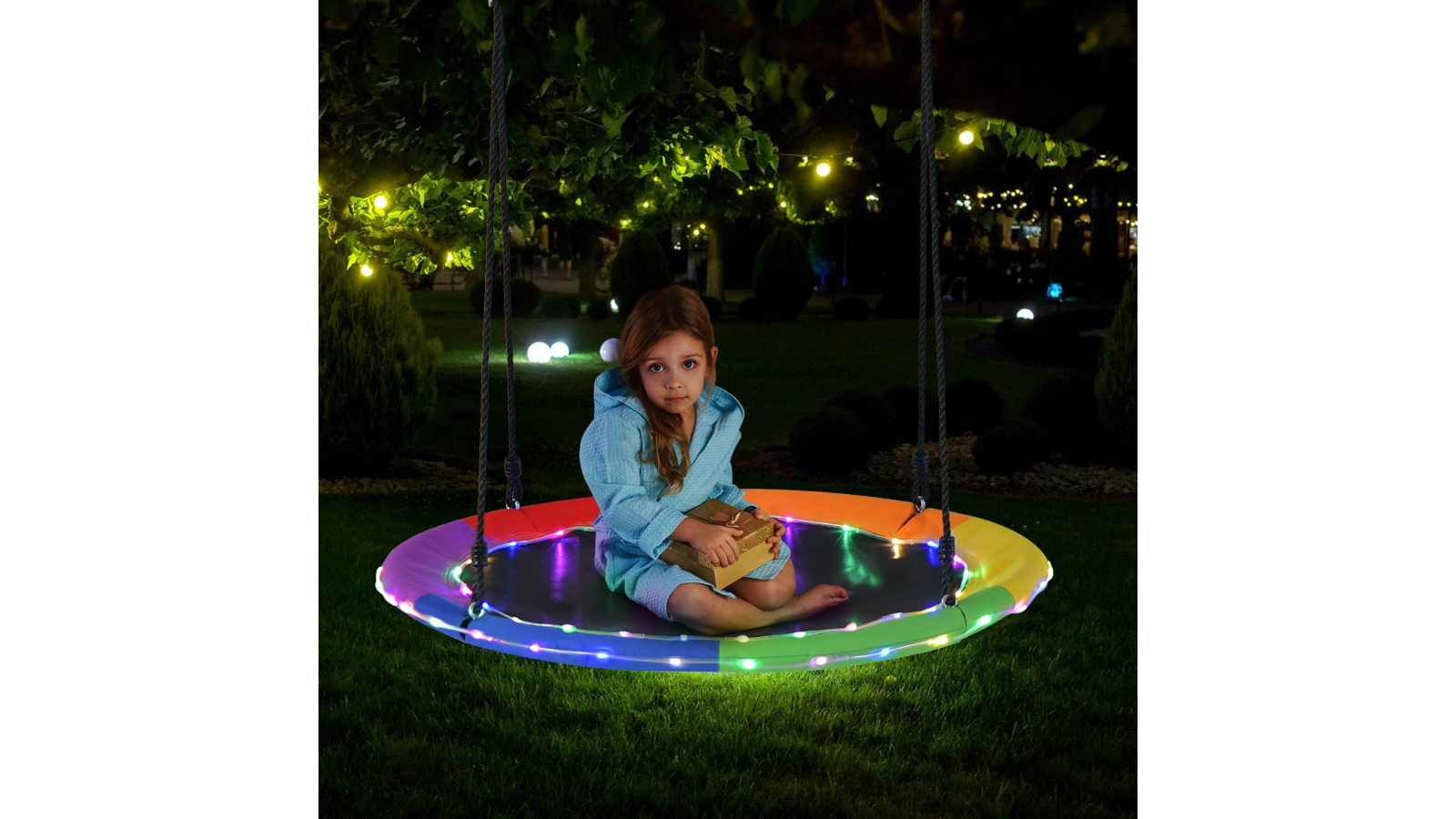 led lights saucer swing adults