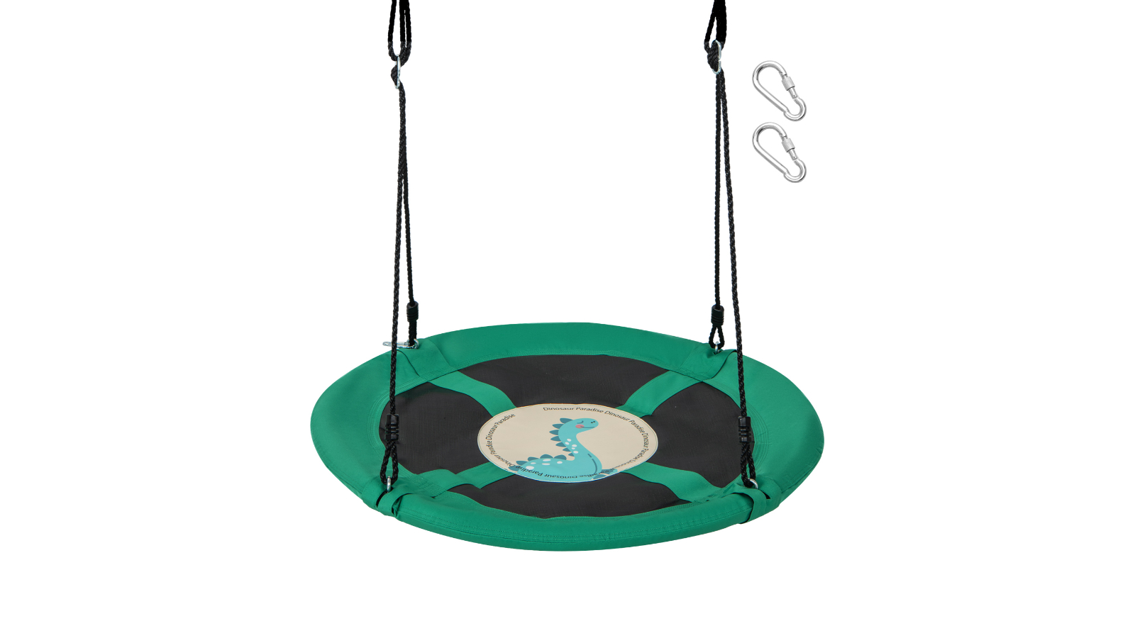 Costway 100cm Saucer Tree Swing with Dinosaurs Foam Seat