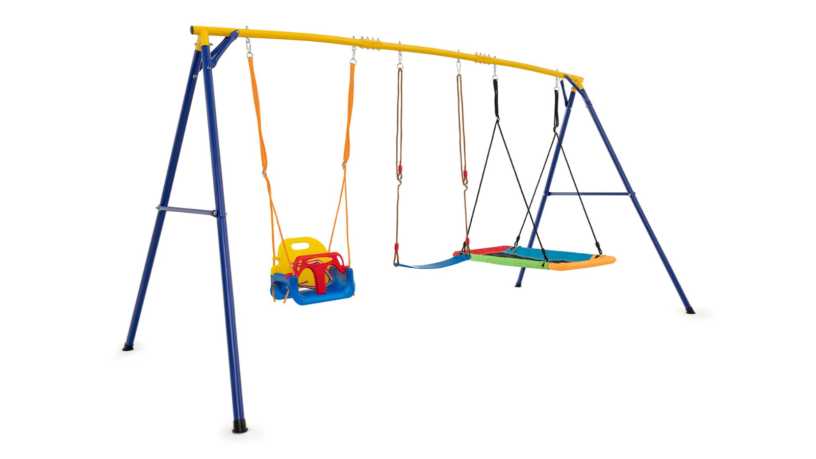 Costway Metal Swing Set with Belt