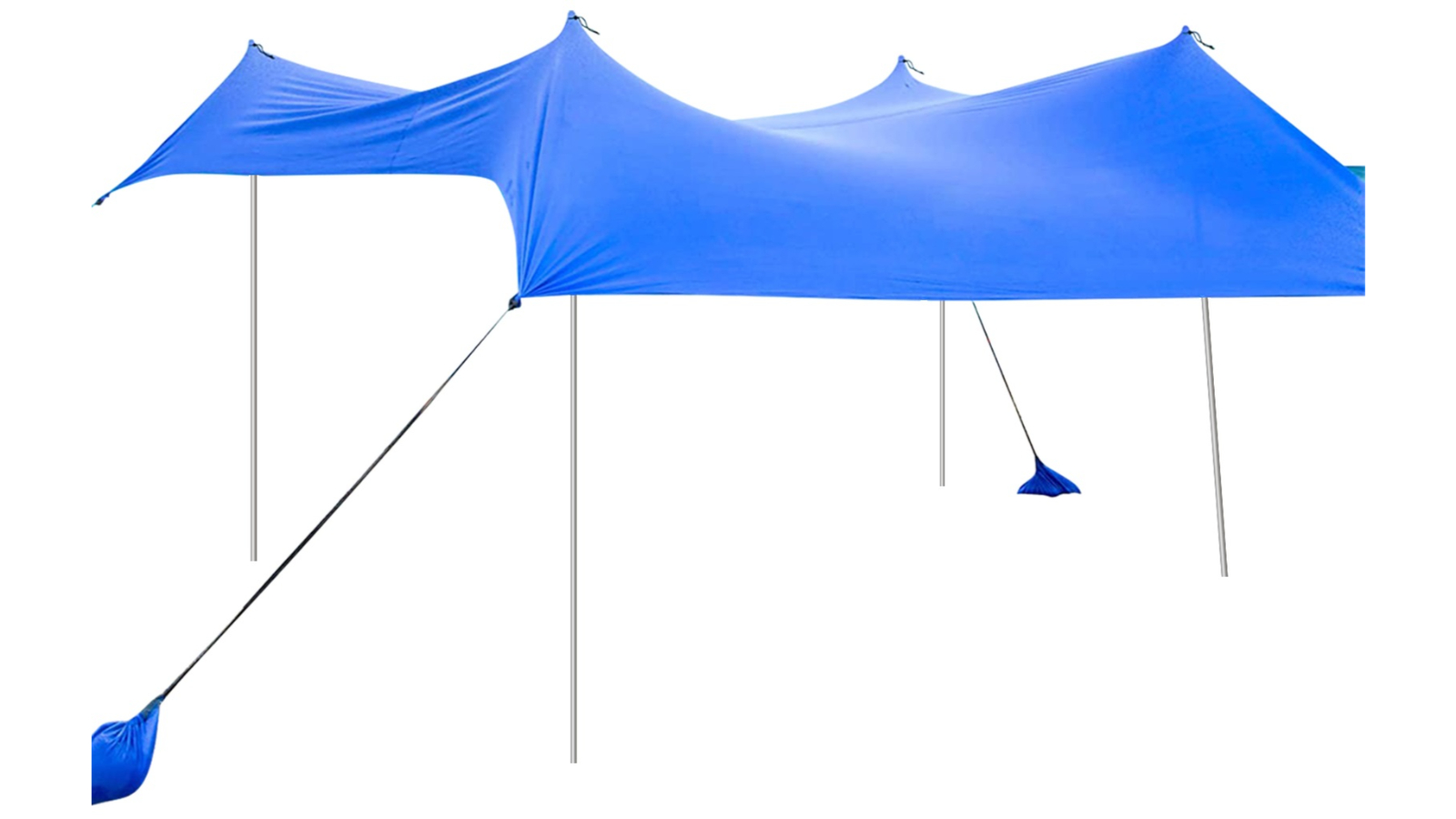 Costway 3-4 Adult Beach UPF50+ Sunshade Canopy - Blue