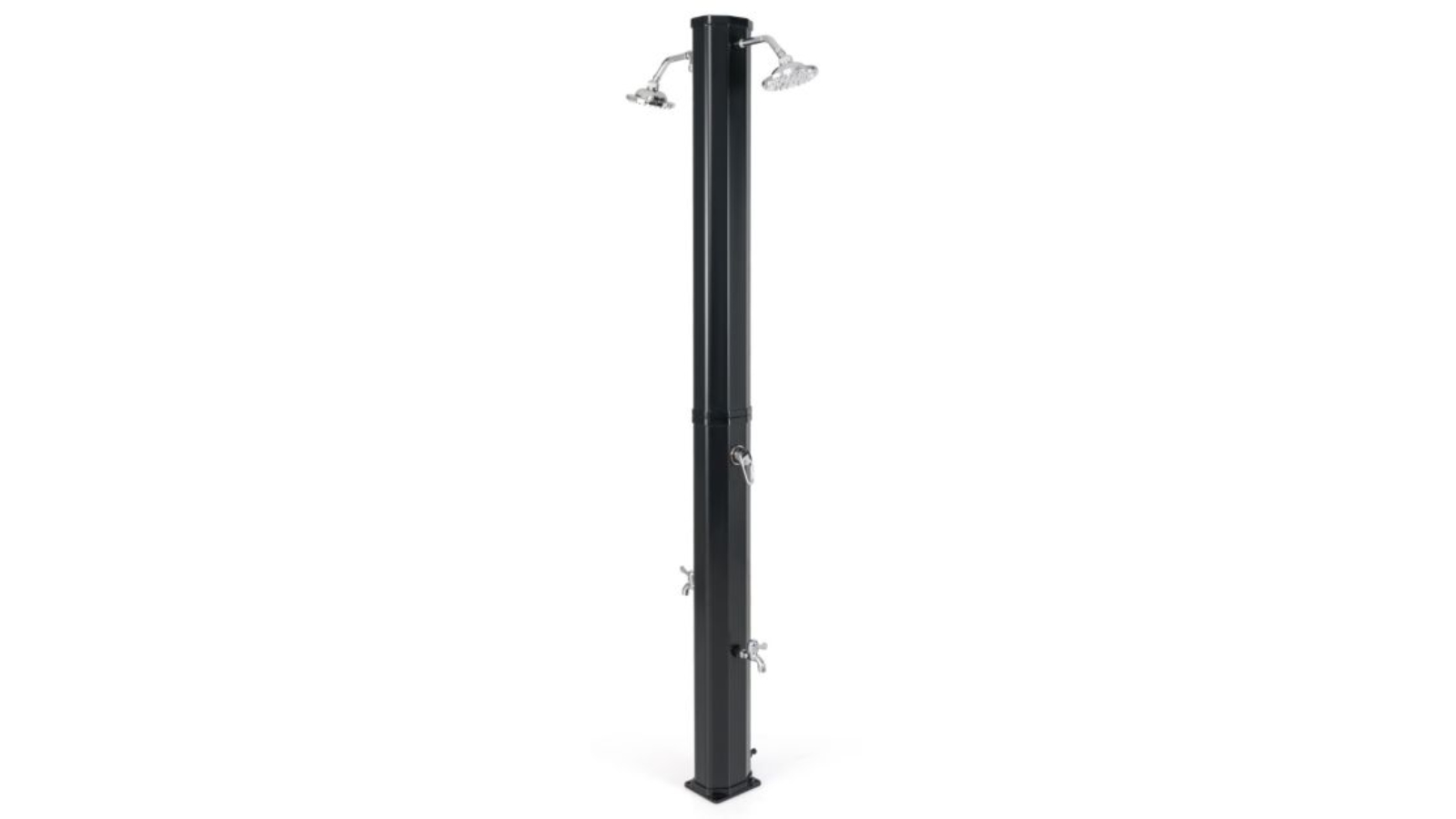 Costway 35 Litre Outdoor Solar-Heated Shower Post - Black