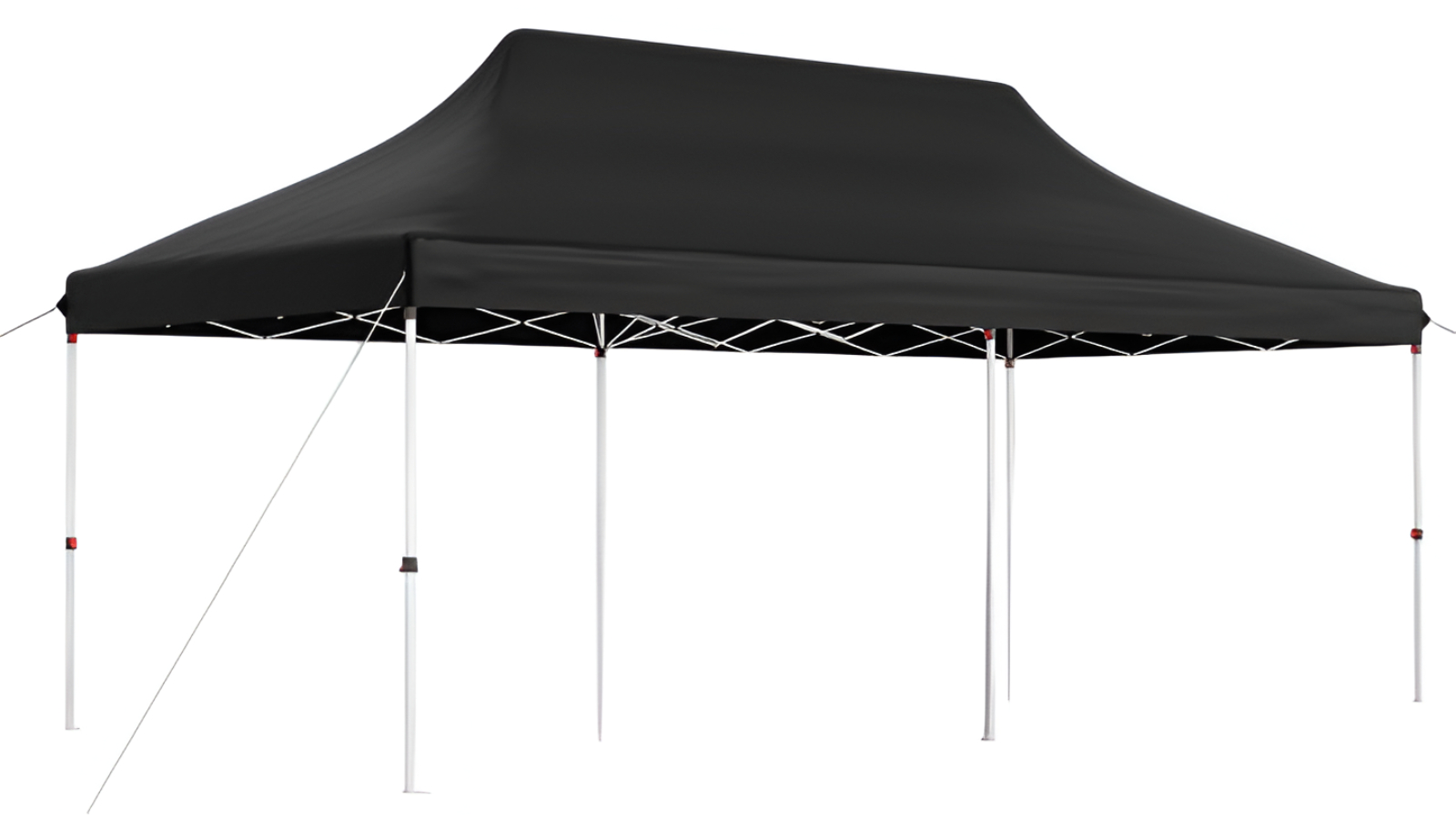 Costway 3 x 6metre Black All-Weather Pop-Up Sunshade Gazebo with Carry Bag