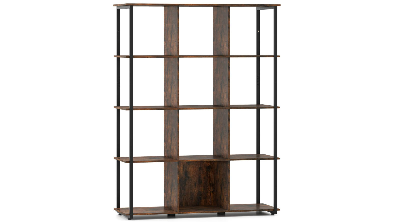 Costway 12 Cube Bookshelf Bookcase Stand Industrial Open Shelf Display Rack Stoarge Cabinet