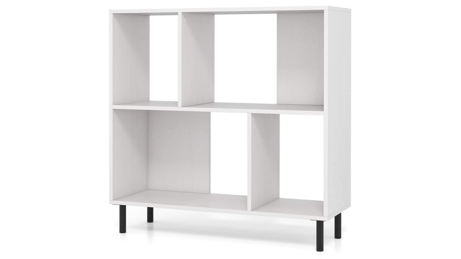 Costway Open Shelf Bookcase Cube Bookshelf Cabinet Freestanding Book Display Rack - White