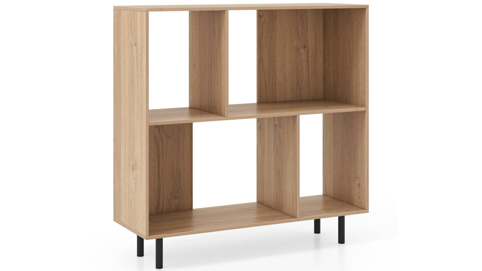 Costway Open Shelf Bookcase Cube Bookshelf Cabinet Freestanding Book Display Rack - Natural