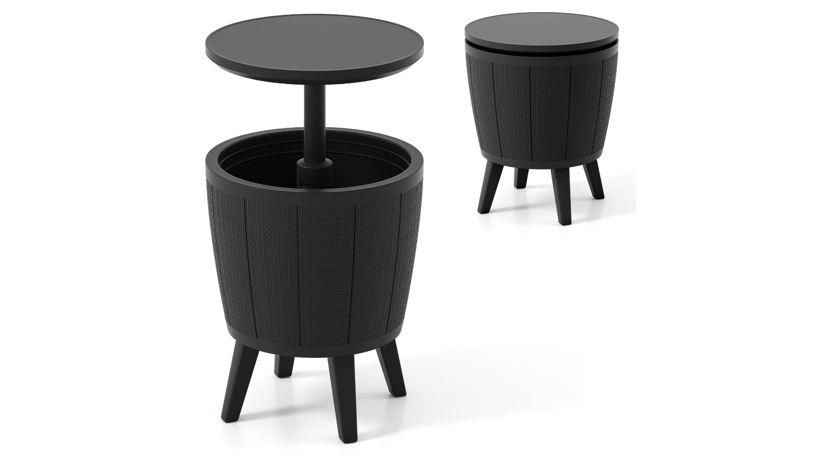 Costway Cool Cocktail Bar Table Cooler - Black