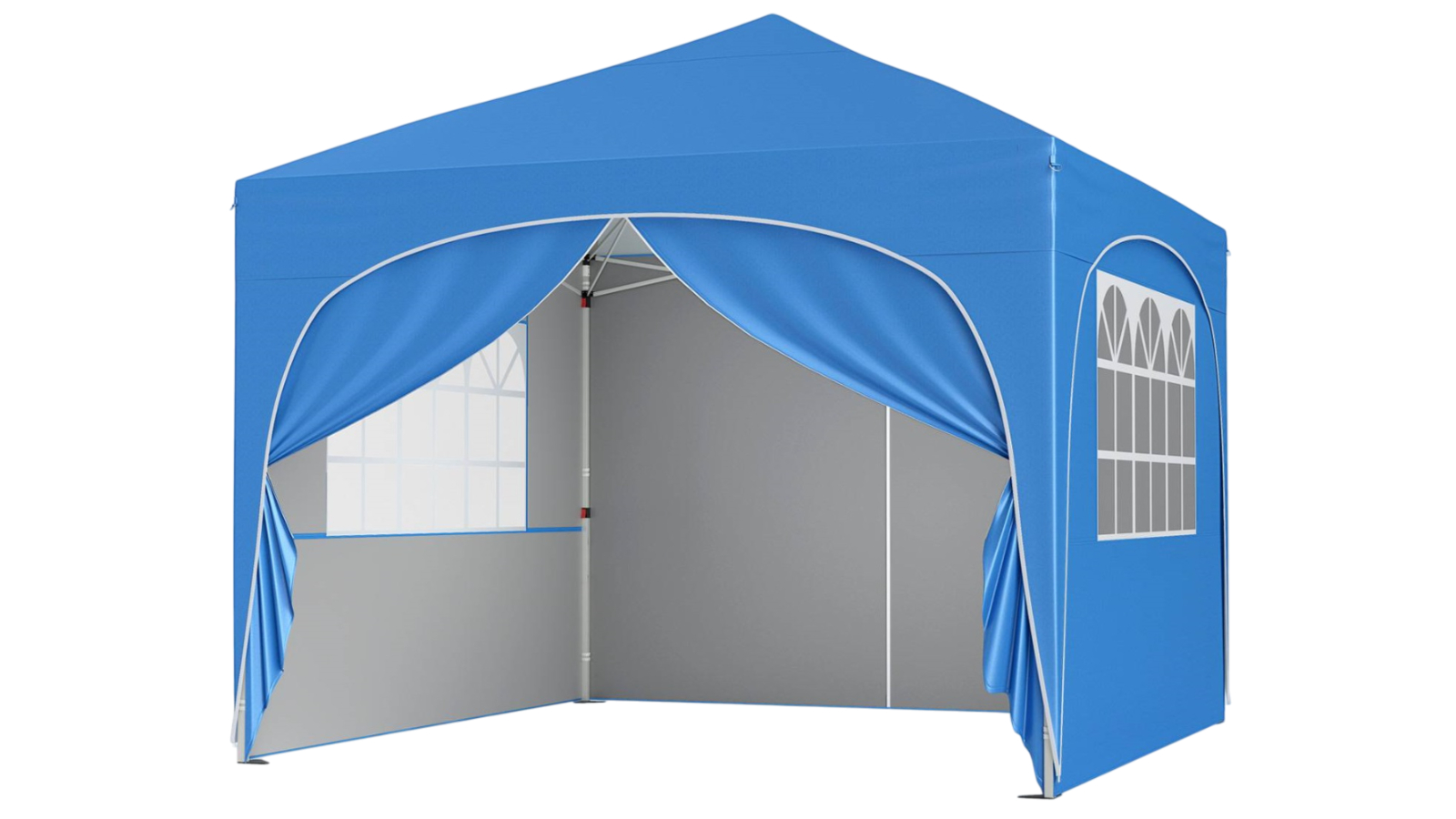 Costway 3 x 3metre Blue Pop-Up Canopy Tent with 4 Removable Sidewall