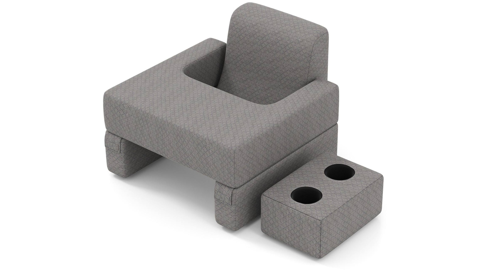 Costway 3-Piece Reading Pillow Set with Lap Desk, Coaster and Back Cushion