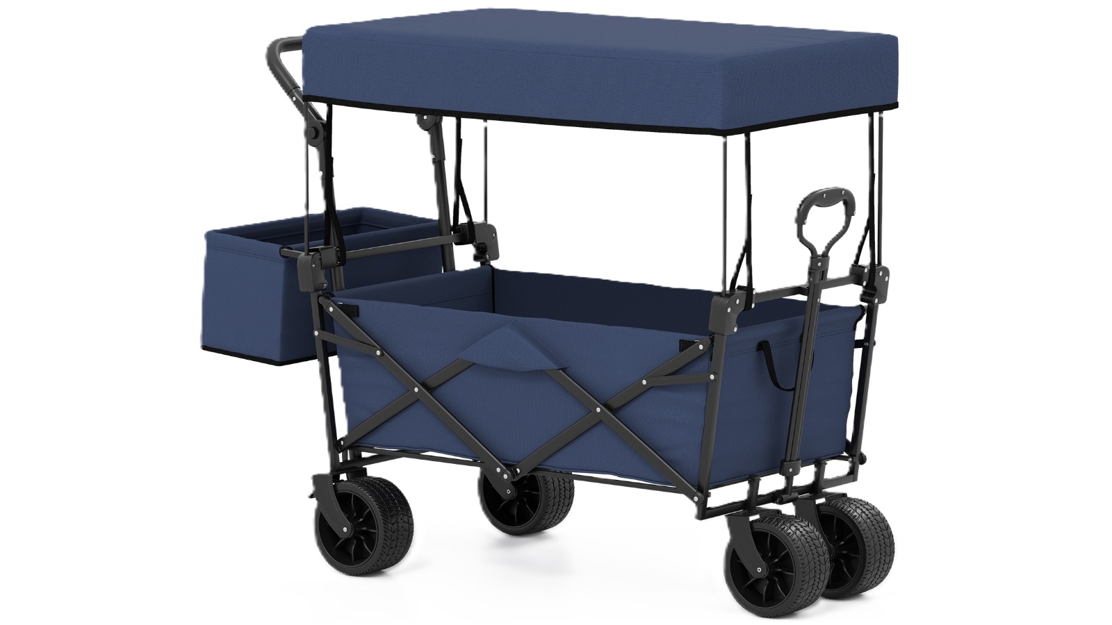 Plug Way Cart Costway Folding Utility Wagon Cart - Blue | Harvey Norman