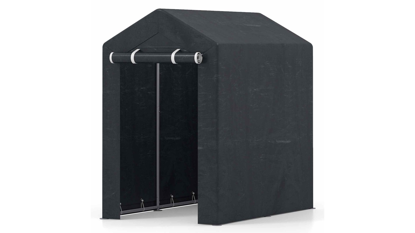 Costway Waterproof Portable Roll-up Storage Shed - 150 x 92cm