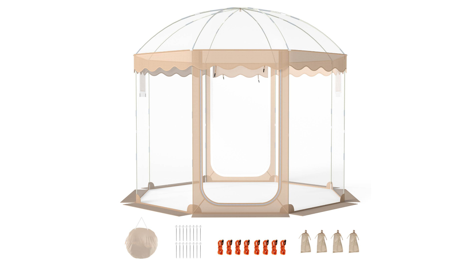 Costway 305 x 305cm PVC Pop-Up Bubble Tent