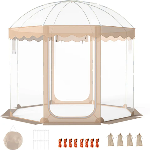 Costway 305 x 305cm PVC Pop-Up Bubble Tent