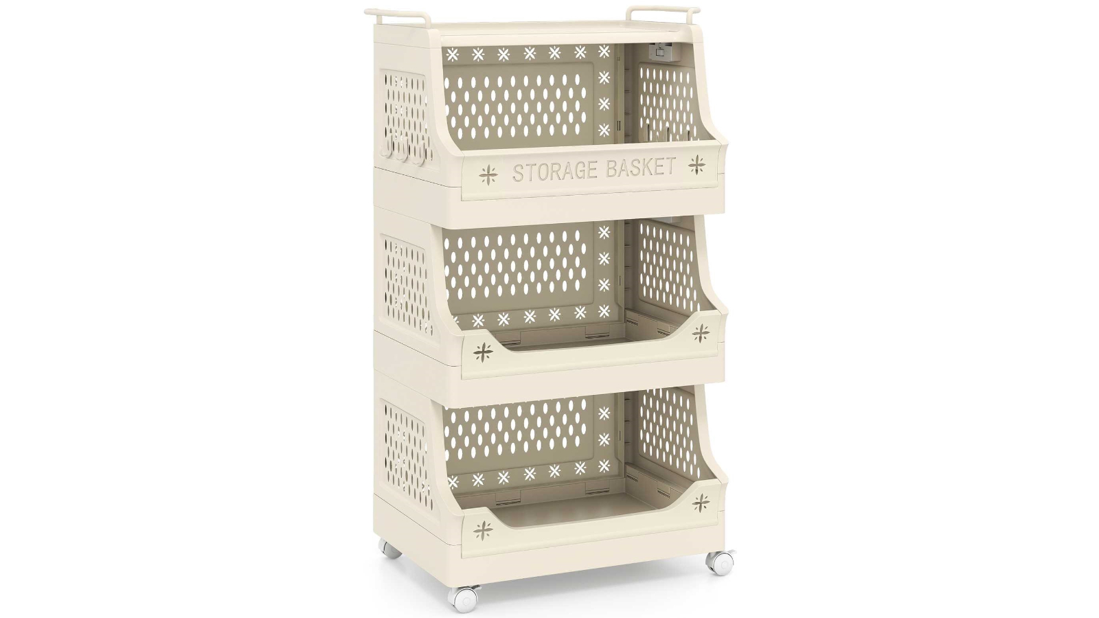Costway 4-Tier Rolling Storage Cart