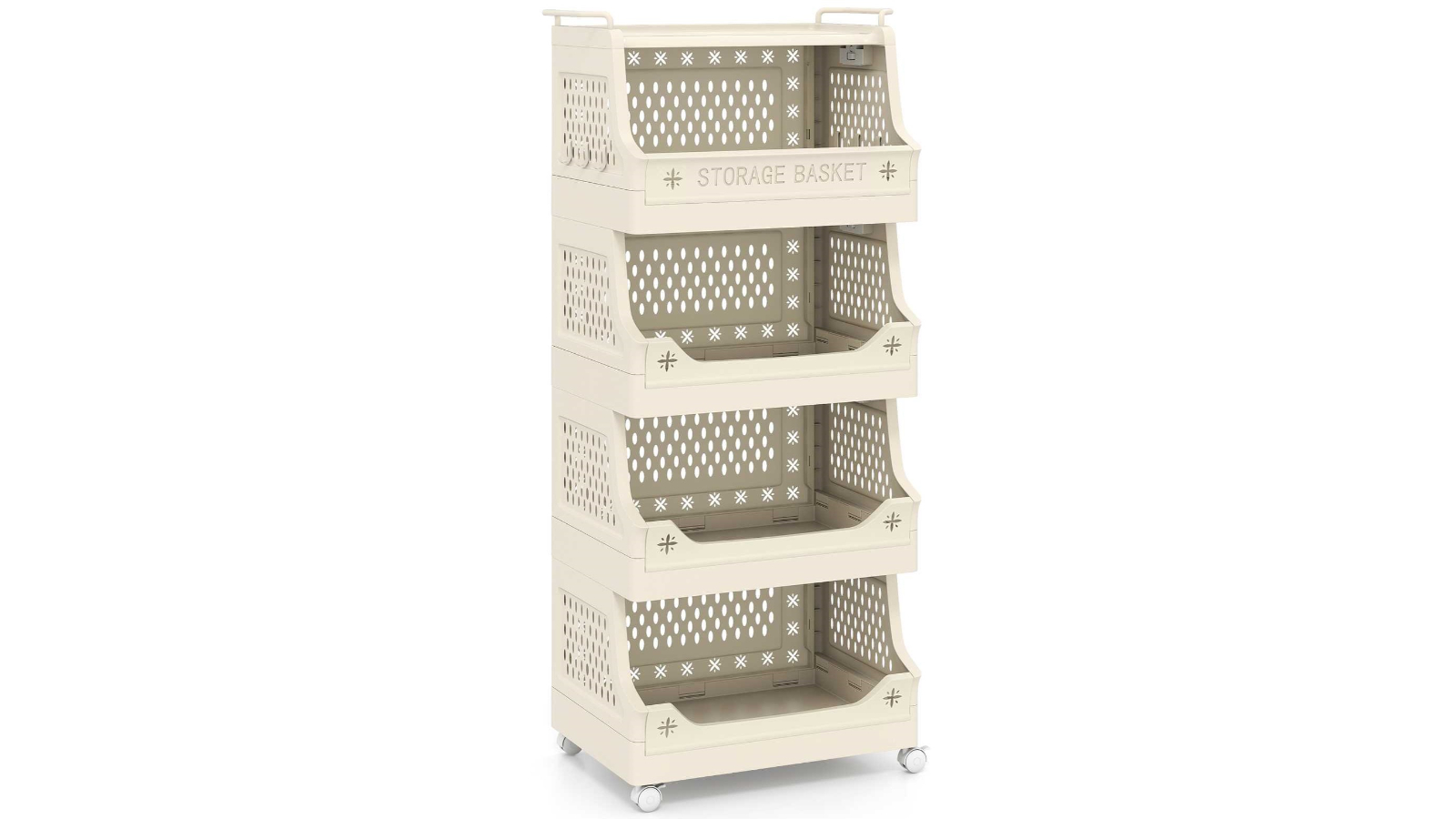 Costway 5-Tier Rolling Storage Cart