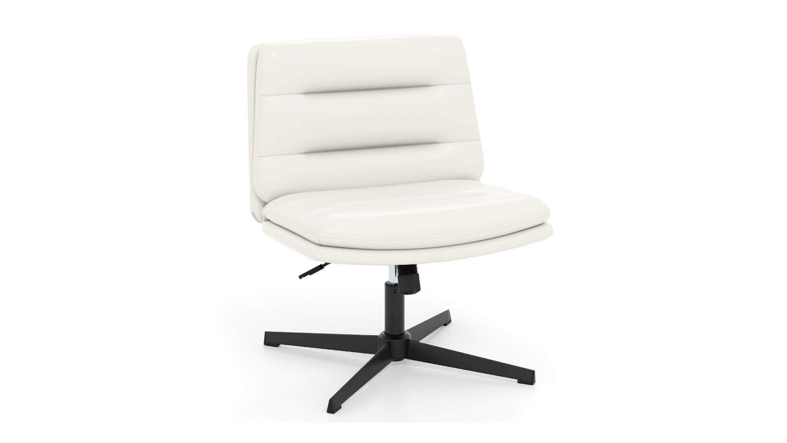 Costway White Criss Cross Legged Chair