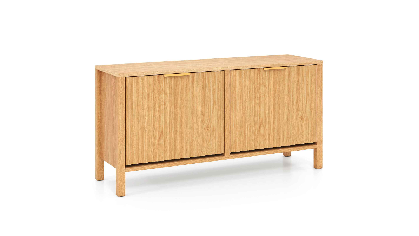 Costway Modern Shoe Storage with 2-Flip Drawer- Natural