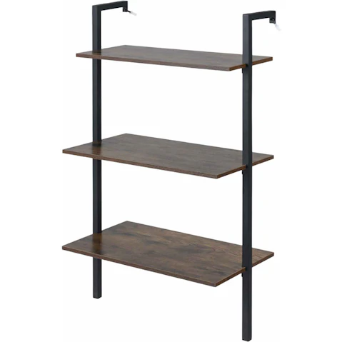 Costway 3-Tier Metal Wall Bookshelf