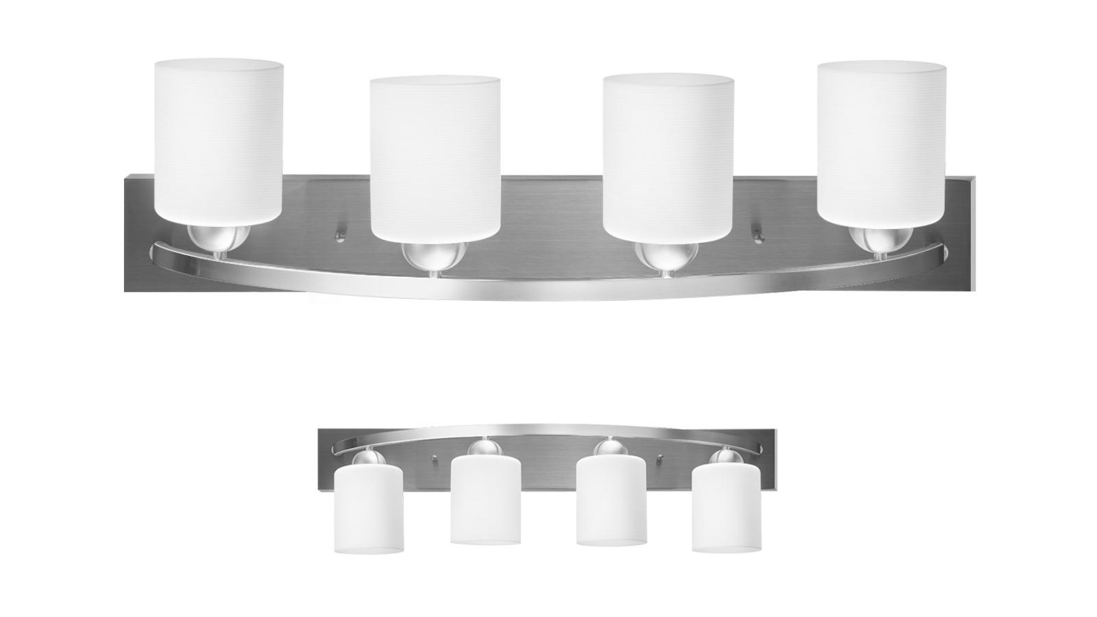 Costway Metal Frame Glass Indoor Modern Wall Bathroom Light