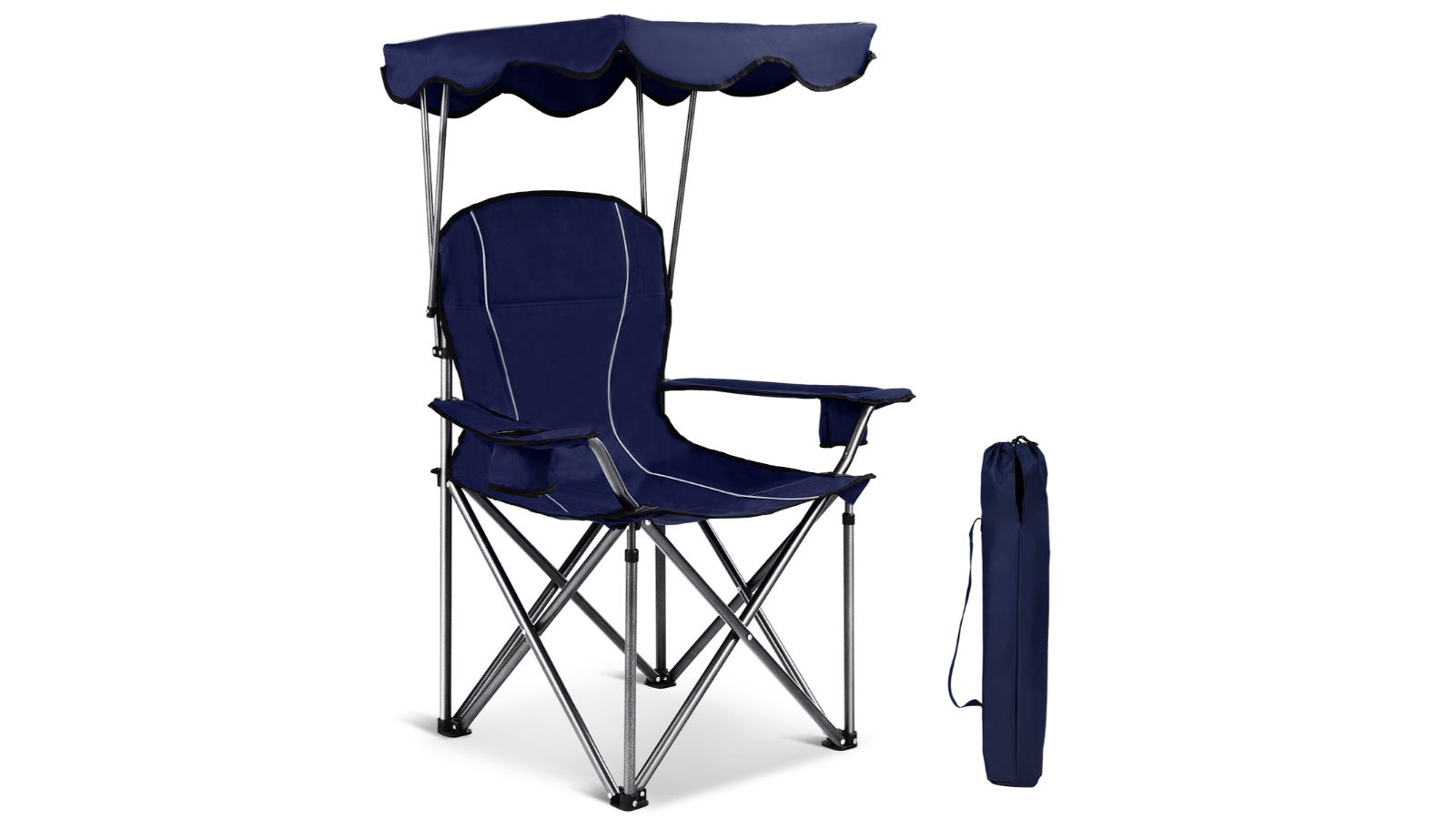 Costway Camping Canopy Armchair with Cup Holder