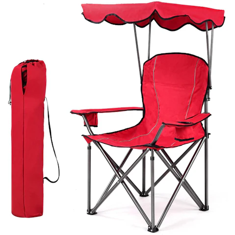 Costway Camping Beach Chair with Sun Shade