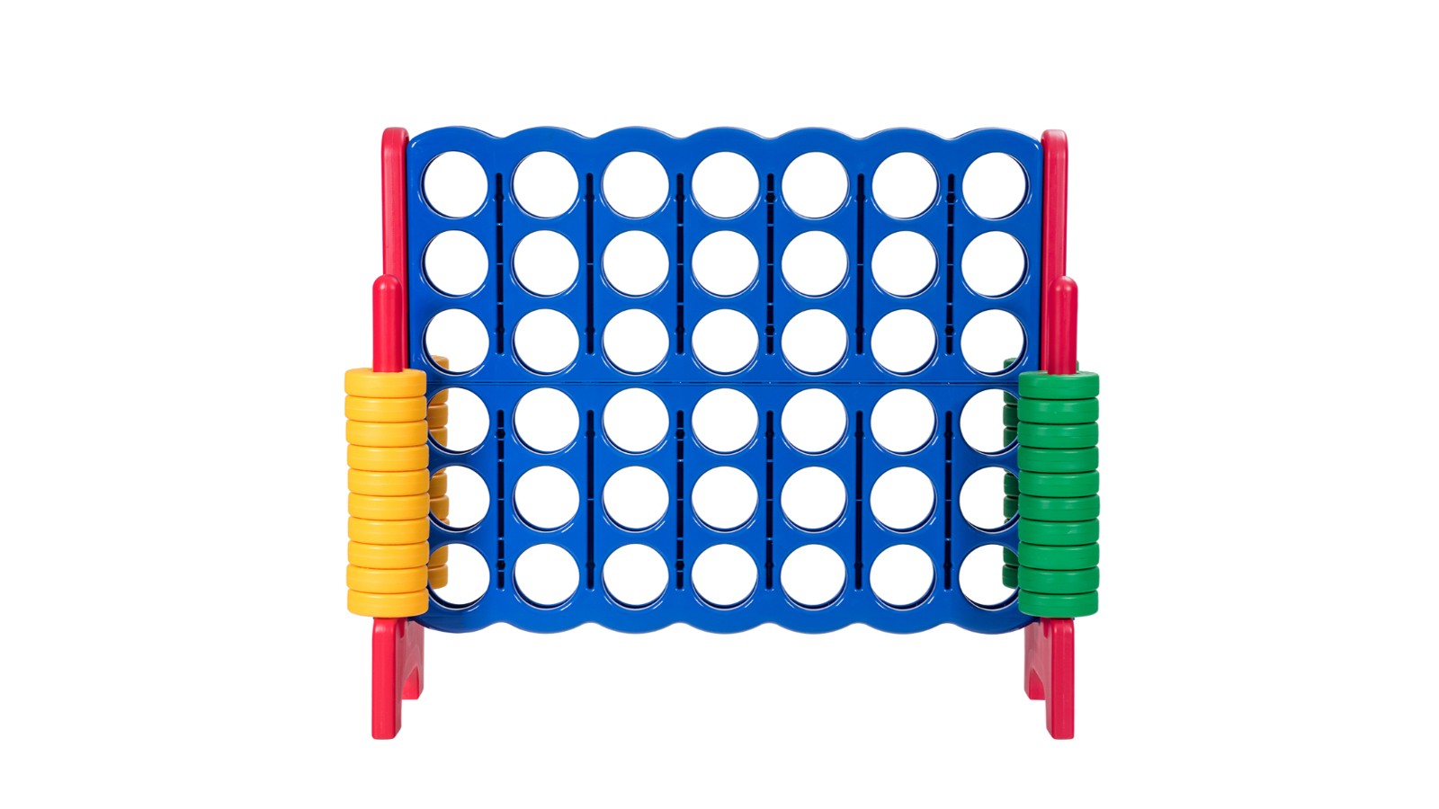 Costway Giant Connect Jumbo 4-to-Score Outdoor Board Game Set - Blue