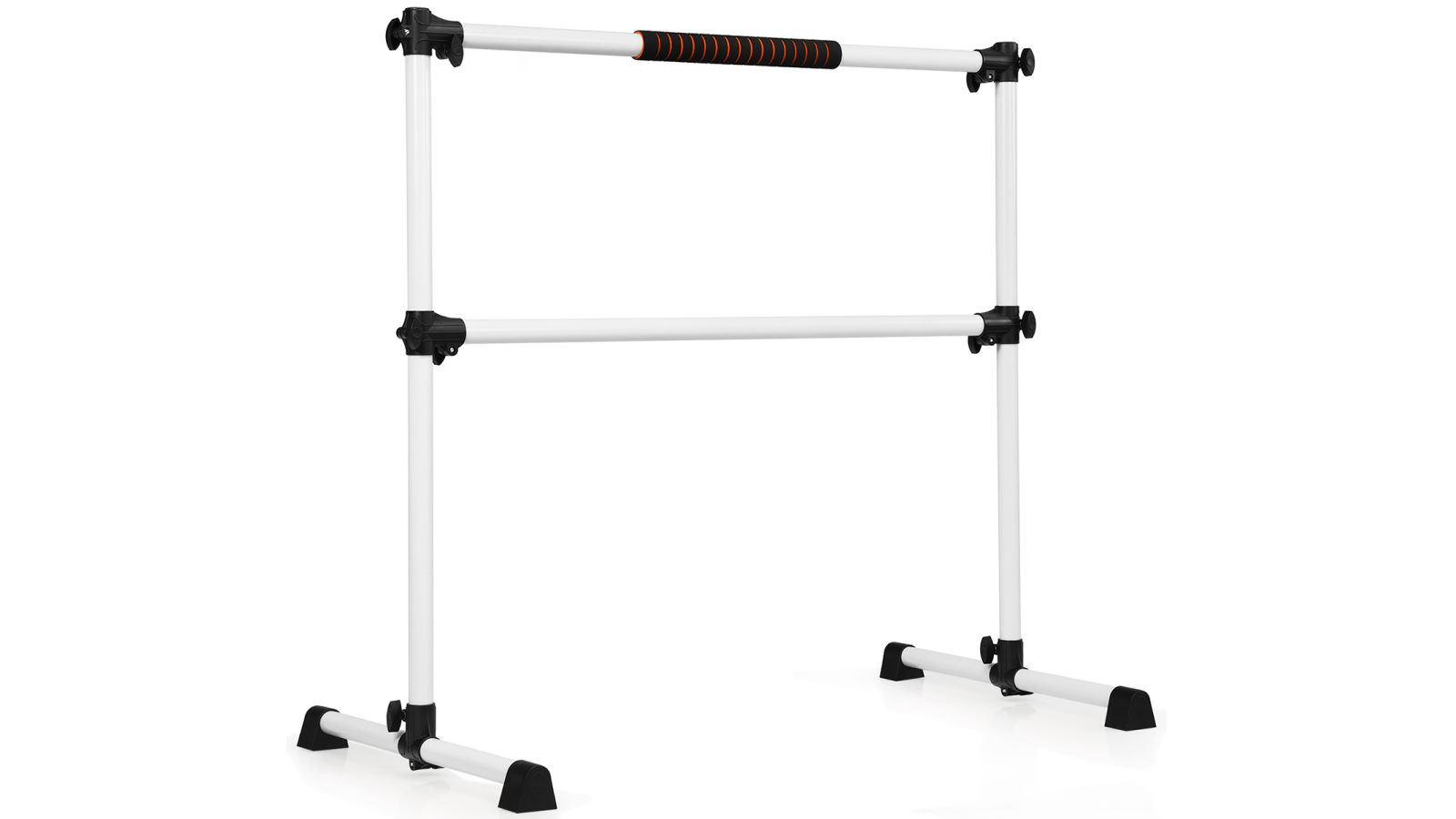 Costway Portable Ballet Barre Freestanding Dance Bar Stretching Exercise Dance Bar - Silver