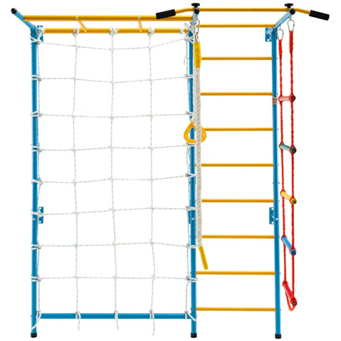Costway 7 in 1 Climbing Frame Set Indoor Outdoor Jungle Gym Activity Center Home Daycare Gifts